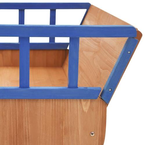 Sandkasse piratskib 190x94,5x101 cm fyrretræ