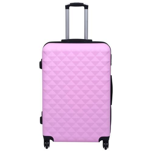 Kuffert sæt 3 stk. hardcase ABS pink