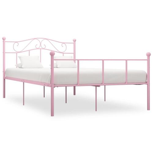 Sengestel 160x200 cm metal pink
