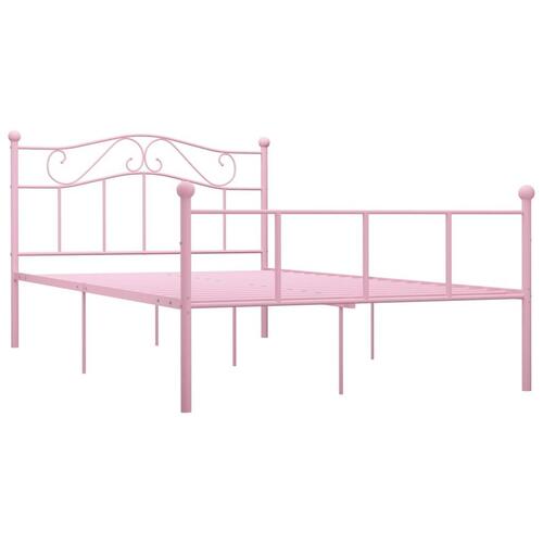 Sengestel 160x200 cm metal pink