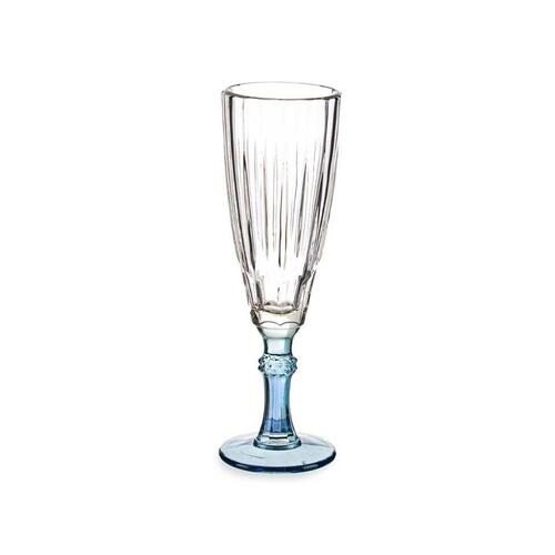 Champagneglas Exotic Krystal Blå 6 enheder (170 ml)