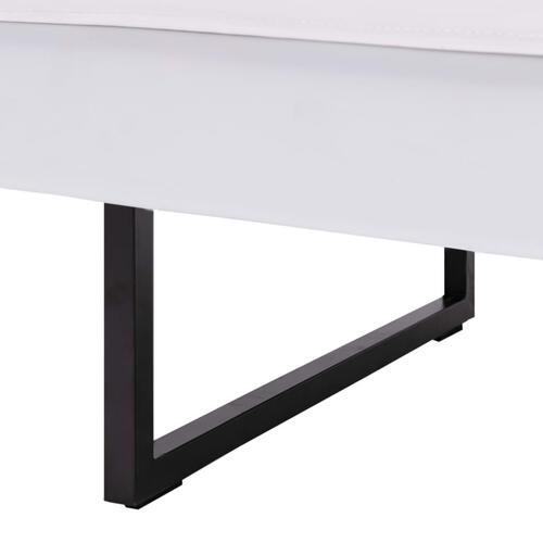 Hjørnesofa kunstlæder hvid