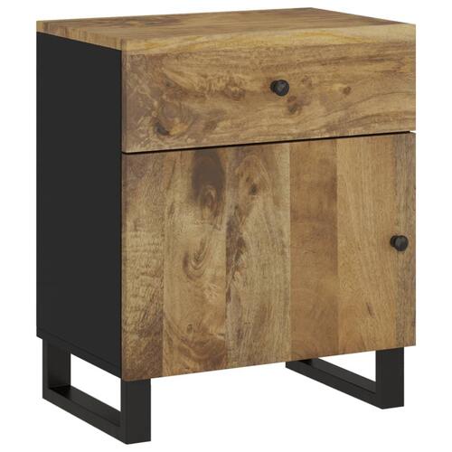 Sengebord 50x33x60 cm massivt mangotræ og konstrueret træ