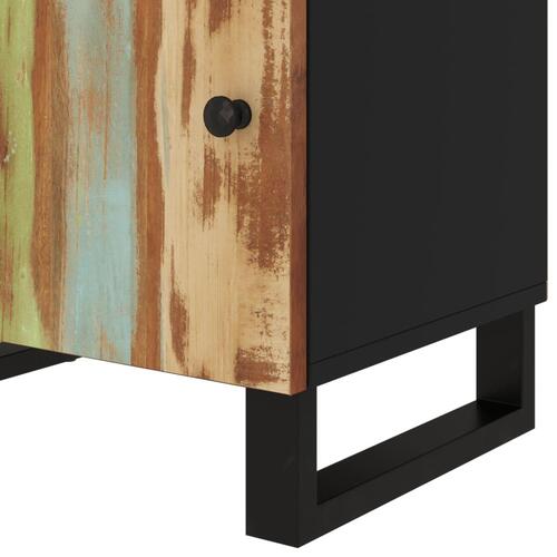 Sengebord 50x33x60 cm massivt genbrugstræ og konstrueret træ