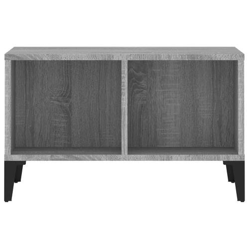 Sofabord 60x50x36,5 cm konstrueret træ grå sonoma-eg