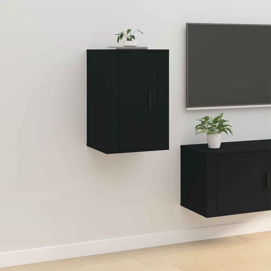 Væghængt tv-skab 40x34,5x60 cm sort