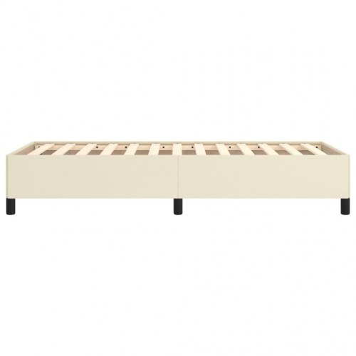 Sengeramme 80x200 cm i kunstlæder - cremefarvet
