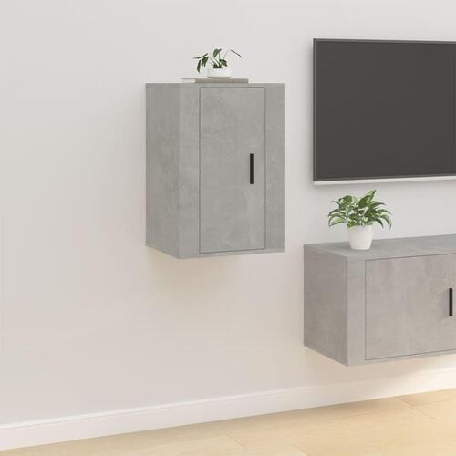 Væghængte tv-skabe 2 stk. 40x34,5x60 cm betongrå