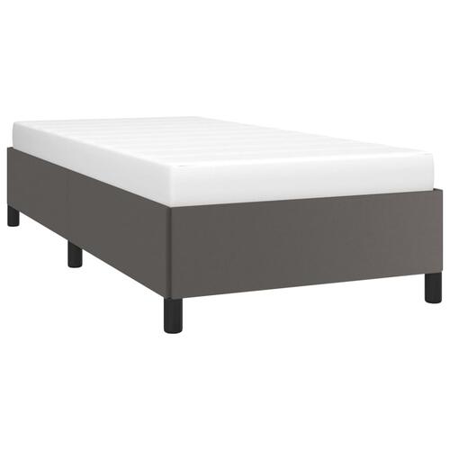 Sengeramme 90x200 cm kunstlæder grå