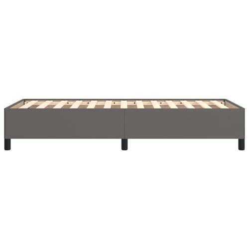 Sengeramme 90x200 cm kunstlæder grå