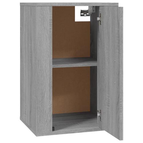 Væghængte tv-skabe 2 stk. 40x34,5x60 cm grå sonoma-eg