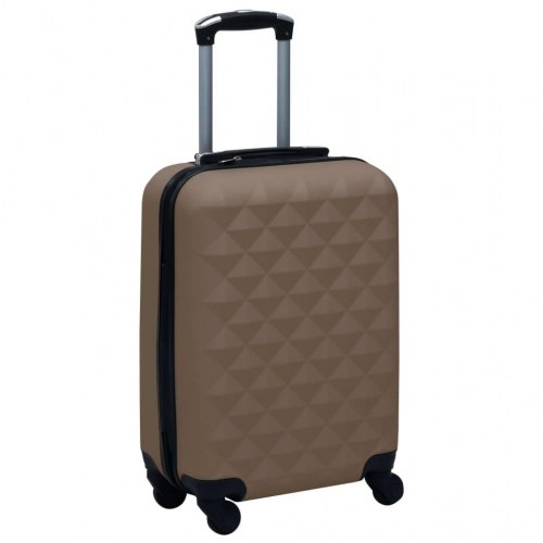 Hardcase-kuffert i ABS - brun, 55 × 36 × 22 cm