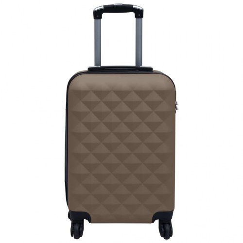 Hardcase-kuffert i ABS - brun, 55 × 36 × 22 cm