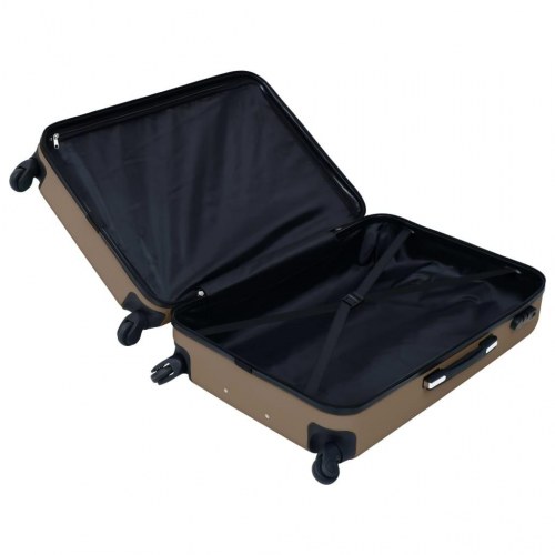 Hardcase-kuffert i ABS - brun, 55 × 36 × 22 cm