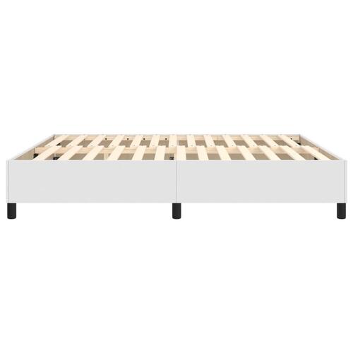 Sengeramme 180x200 cm kunstlæder hvid