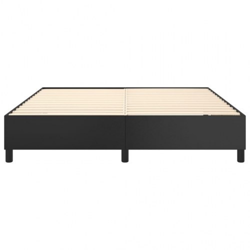 Boxspring sengeramme 160x200 cm i kunstlæder - sort