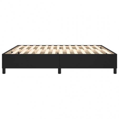 Boxspring sengeramme 160x200 cm i kunstlæder - sort