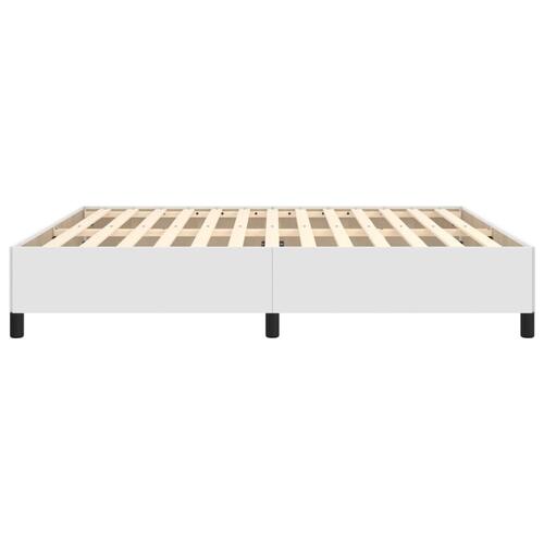 Sengeramme 180x200 cm kunstlæder hvid