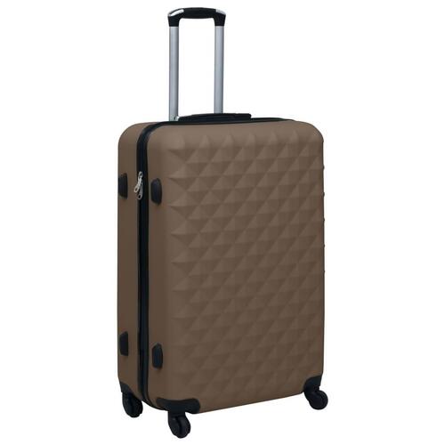 Kuffert sæt 3 stk. hardcase ABS brun