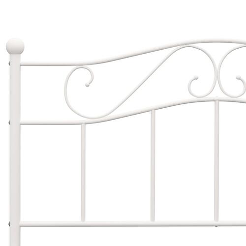 Sengestel 120x200 cm metal hvid