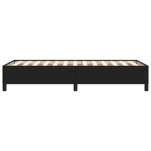 Sengeramme 80x200 cm kunstlæder sort