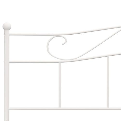 Sengestel 180x200 cm metal hvid