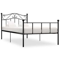Sengestel 90x200 cm metal sort