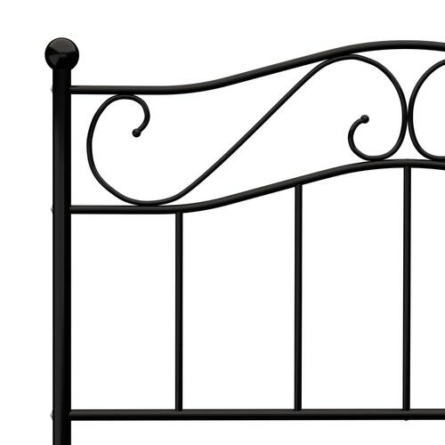 Sengestel 90x200 cm metal sort