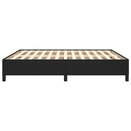 Sengeramme 180x200 cm kunstlæder sort