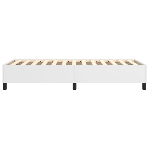 Sengeramme 90x190 cm kunstlæder hvid
