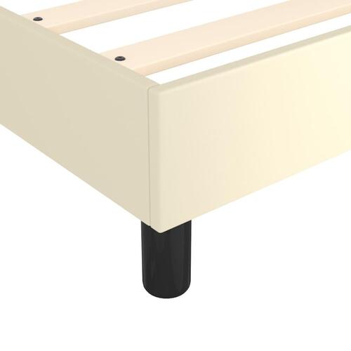 Sengeramme 90x190 cm kunstlæder brun
