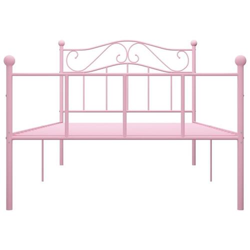 Sengestel 90x200 cm metal pink