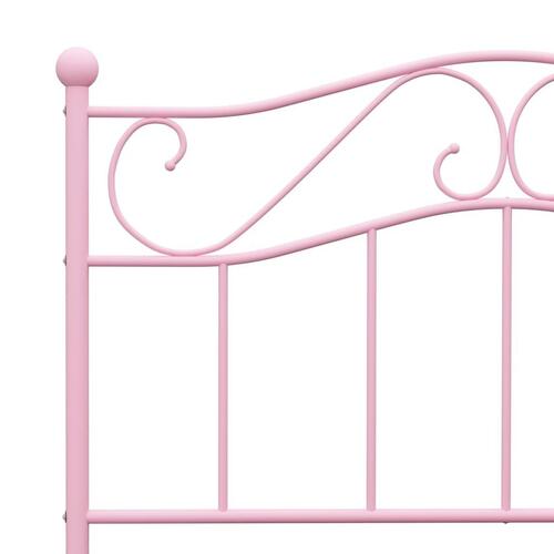 Sengestel 90x200 cm metal pink