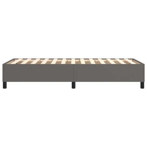 Boxspring sengeramme 90×190 cm i kunstlæder - grå