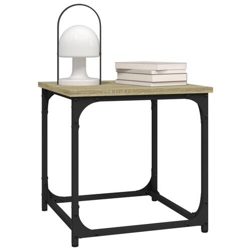 Sidebord 40x40x40 cm konstrueret træ sonoma-eg