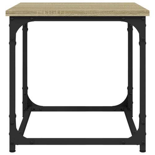 Sidebord 40x40x40 cm konstrueret træ sonoma-eg