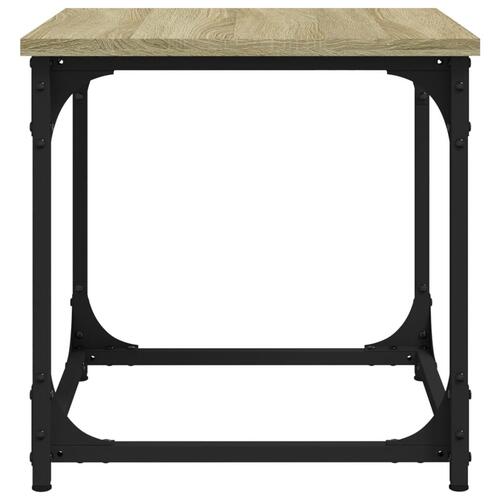 Sidebord 40x40x40 cm konstrueret træ sonoma-eg