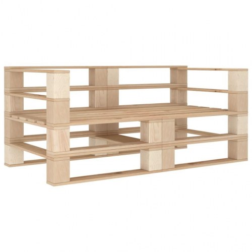 2-personers pallesofa til haven træ