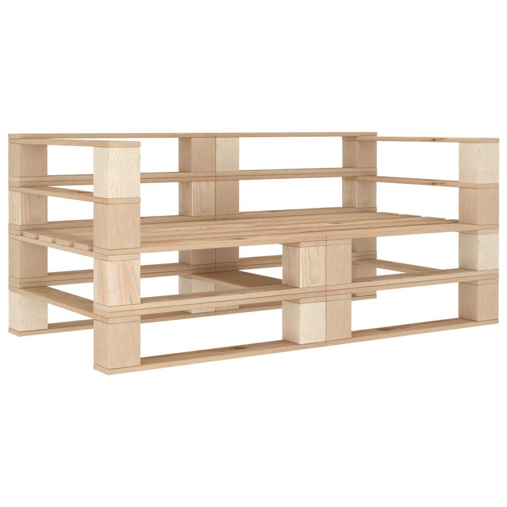 2-personers pallesofa til haven træ