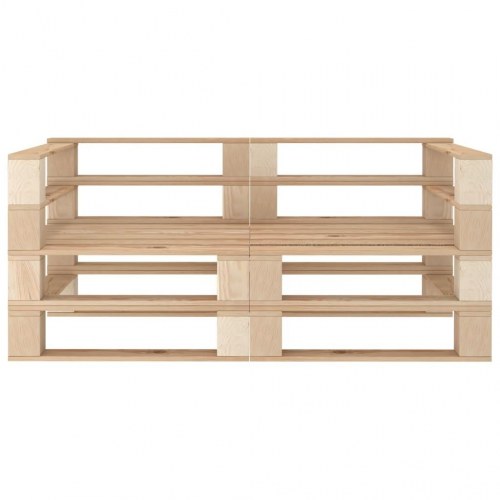 2-personers pallesofa til haven træ