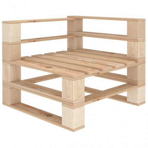 2-personers pallesofa til haven træ