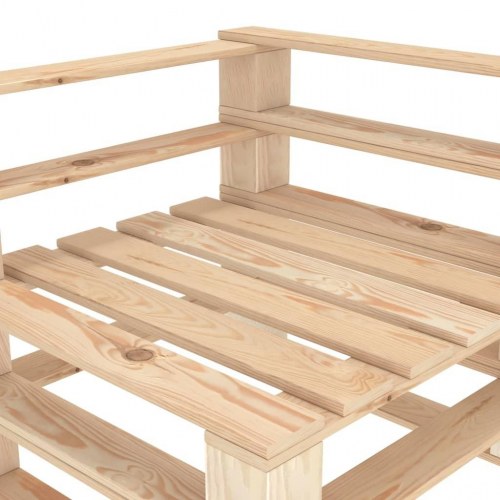 2-personers pallesofa til haven træ