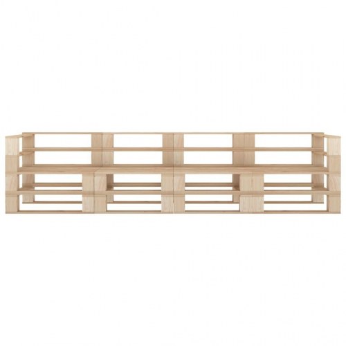 4-personers pallesofa til haven træ