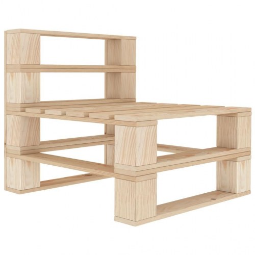 4-personers pallesofa til haven træ