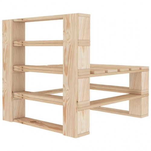 4-personers pallesofa til haven træ