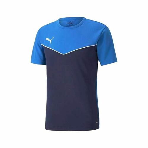 Børne Kortærmet T-shirt Puma Individual Rise Blue Blå 15-16 år