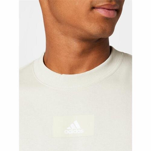 Sweaters uden Hætte til Mænd Adidas FeelVivid Drop Shoulder Beige L