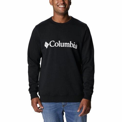 Sweaters uden Hætte til Mænd Columbia Logo Fleece Crew Sort S