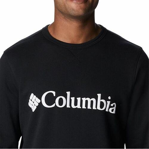 Sweaters uden Hætte til Mænd Columbia Logo Fleece Crew Sort S