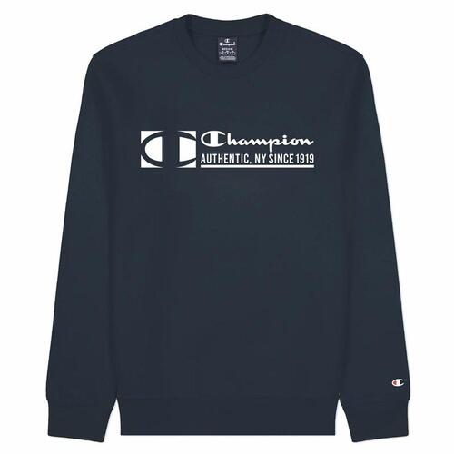 Sweaters uden Hætte til Mænd Champion Authentic New York Mørkeblå L